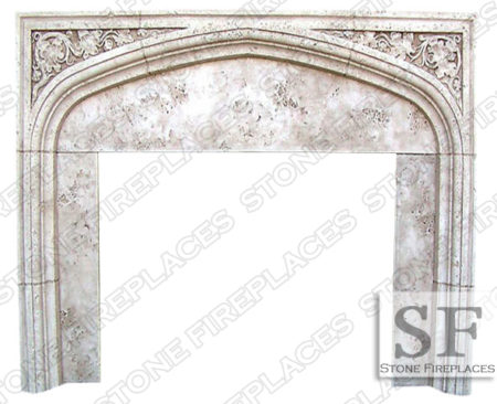 English Tudor II Cast Stone Mantel