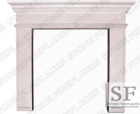 Modern Fireplace, Cast Stone Mantel
