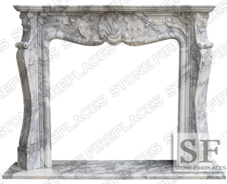 French Fireplace, St Louis, Carrera Fireplace Mantel, Surround