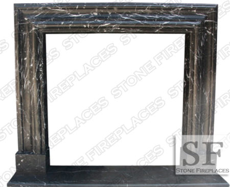 Bolection Mantel, Black Marble Fireplaces, Modern Surround