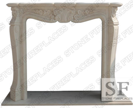 Carolina White Marble Fireplace Mantel