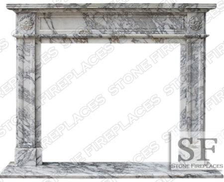 English Regent Arabescato Fireplace