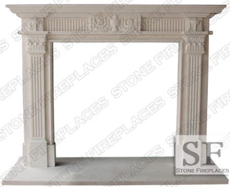 Georgia Marble Fireplace Mantel Surround