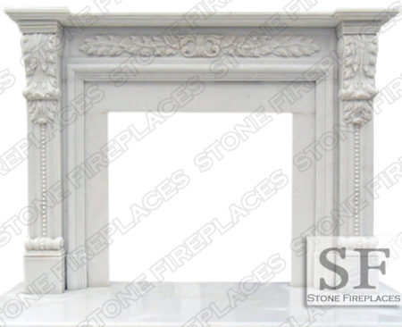 Hinsdale Marble Fireplace Mantel