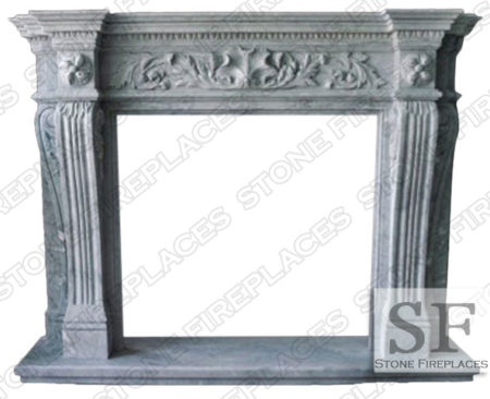 Larchmont Marble Fireplace Mantel