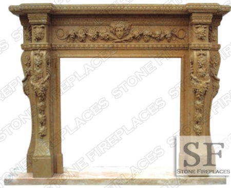 Napa Valley Marble Fireplace Mantel